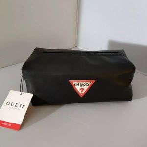 Guess Los Angeles Genuine Leather Toiletry Bag